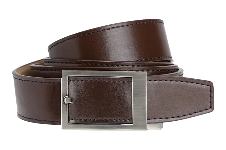 XL Classic Espresso Leather Belt Multi-Size Options