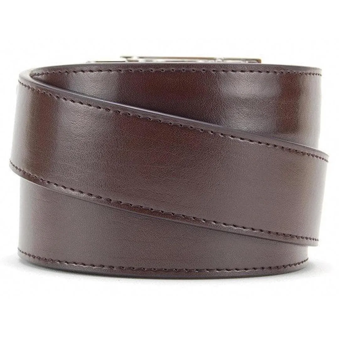 XL Classic Espresso Leather Belt Multi-Size Options