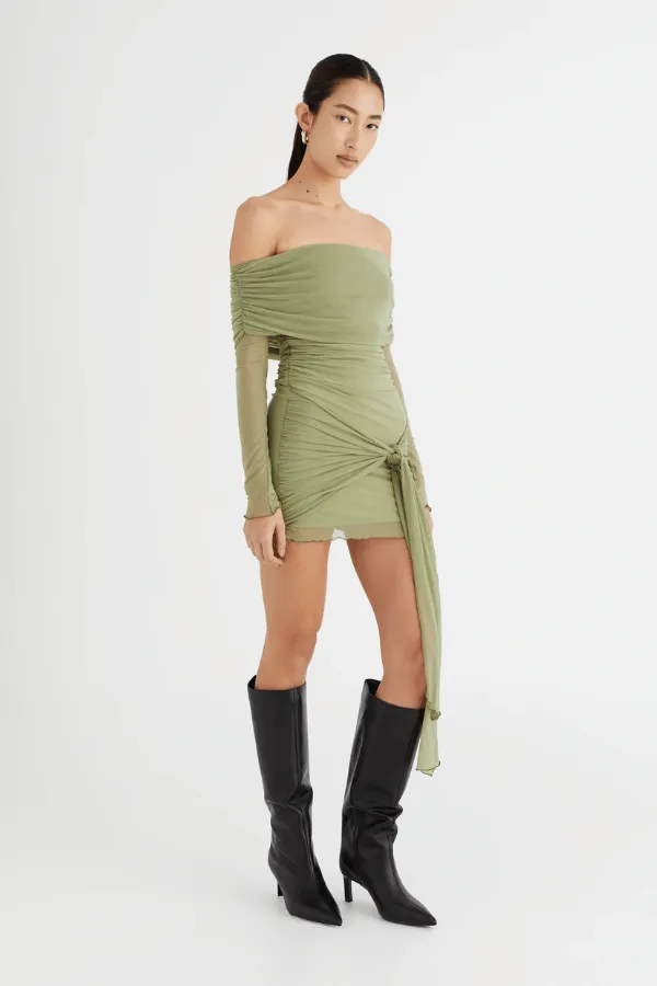 Yasmin Mini Green Dress