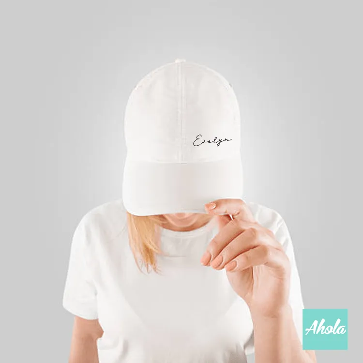 Custom Name Embroidered Baseball Cap - Zap Brand